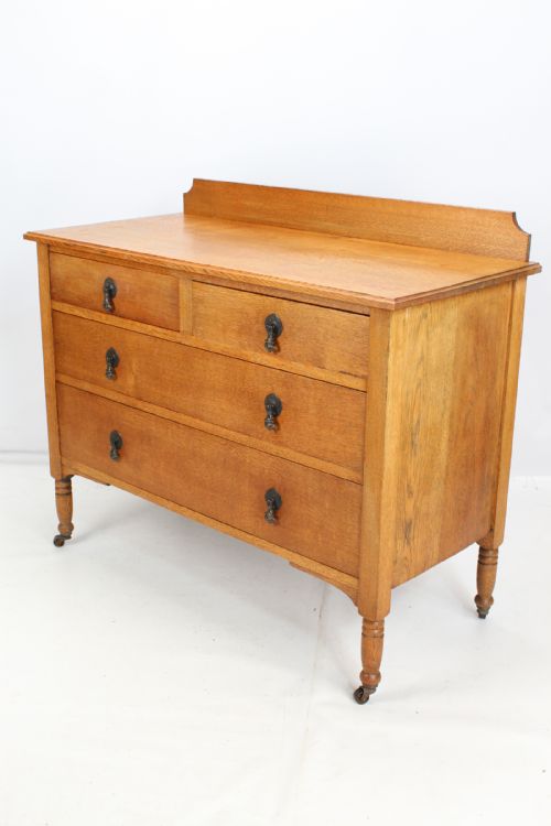 fig 1. Edwardian Oak Chest of Drawers