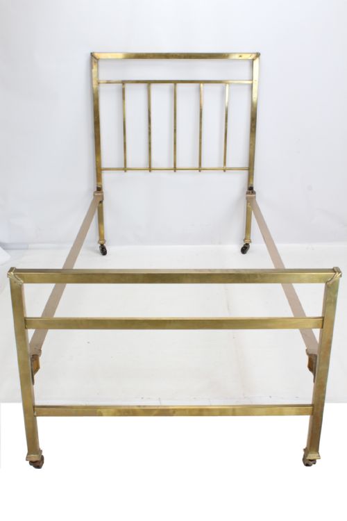 Edwardian Brass Single Bed