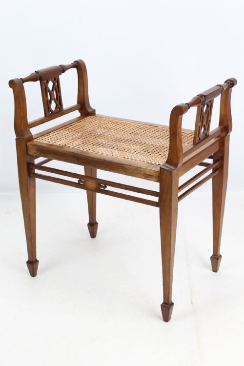 Edwardian Mahogany Dressing Table Stool
