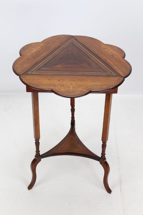 fig 1. Small Victorian Rosewood Lamp Table