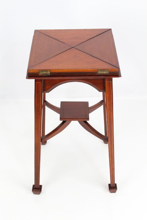 fig 1. Victorian Arts & Crafts Envelope Card Table