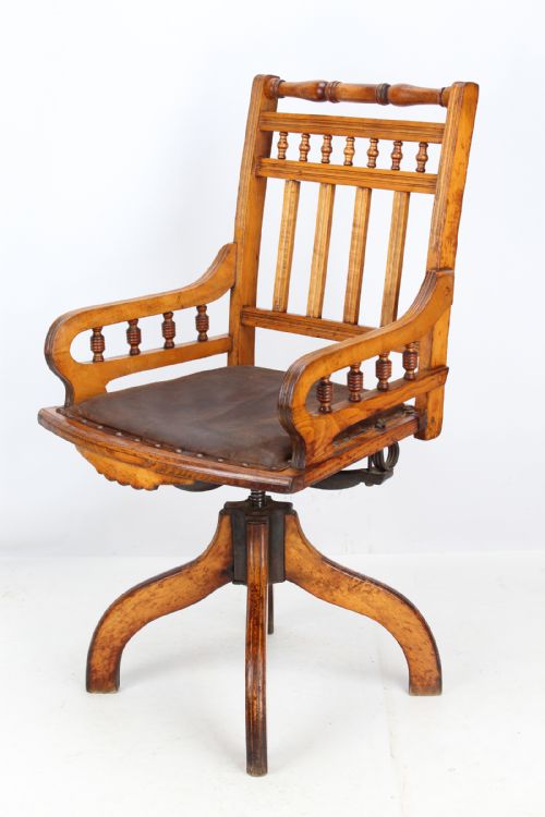 Edwardian Swivel Desk Chair