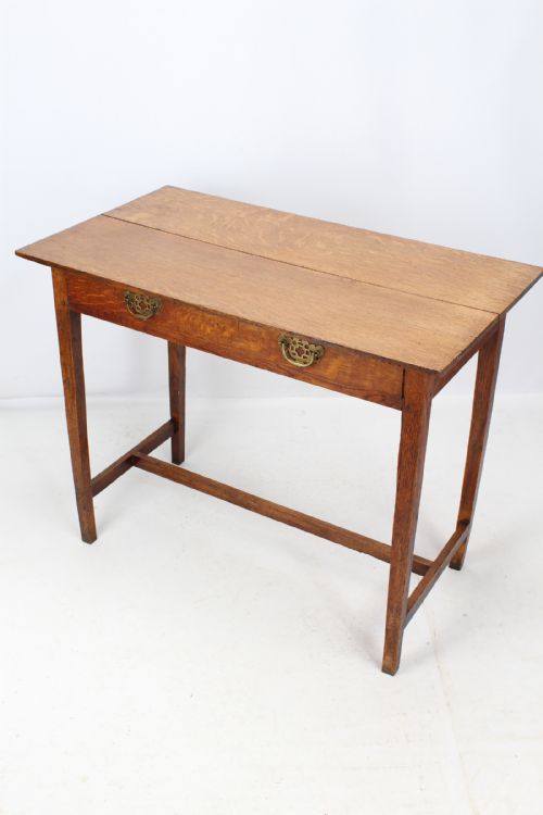 fig 1. Small Victorian Oak Desk / Writing Table