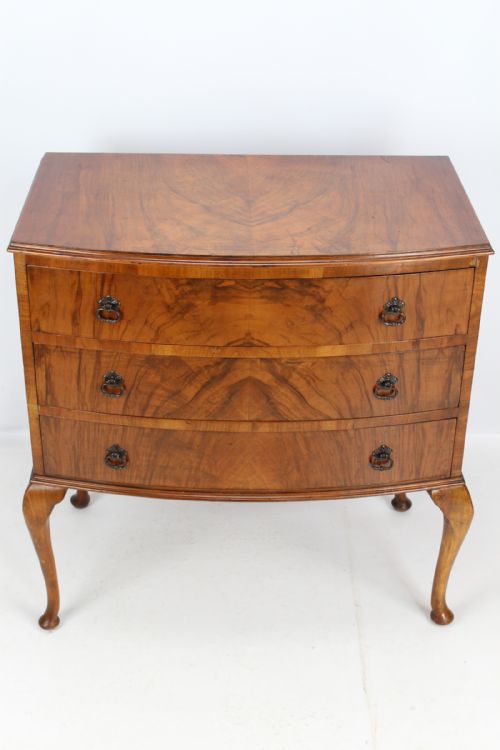 Art Deco Bow Front Chest of Drawers