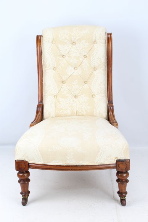 fig 1. Victorian Walnut Nursing Chair