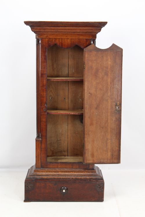 fig 1. Georgian Oak Hall Cupboard