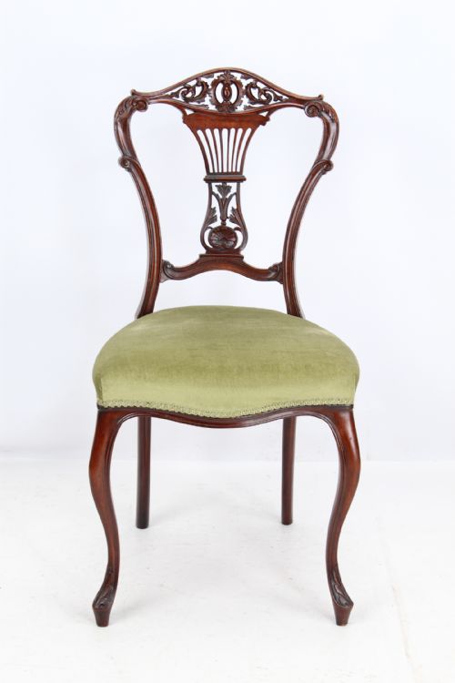 Edwardian Carved Bedroom Chair