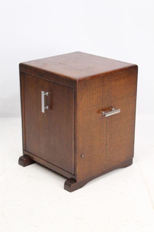 Art Deco Oak Coal Scuttle