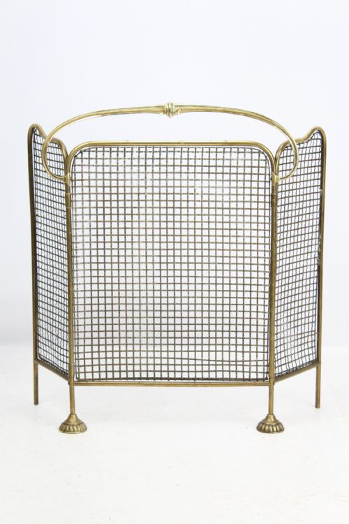 fig 1. Victorian Folding Brass Fire Guard