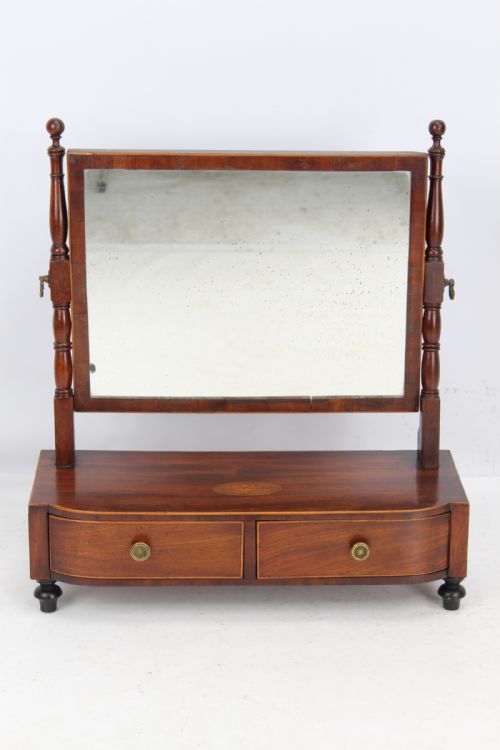 Regency Mahogany & Inlaid Dressing Table Mirror