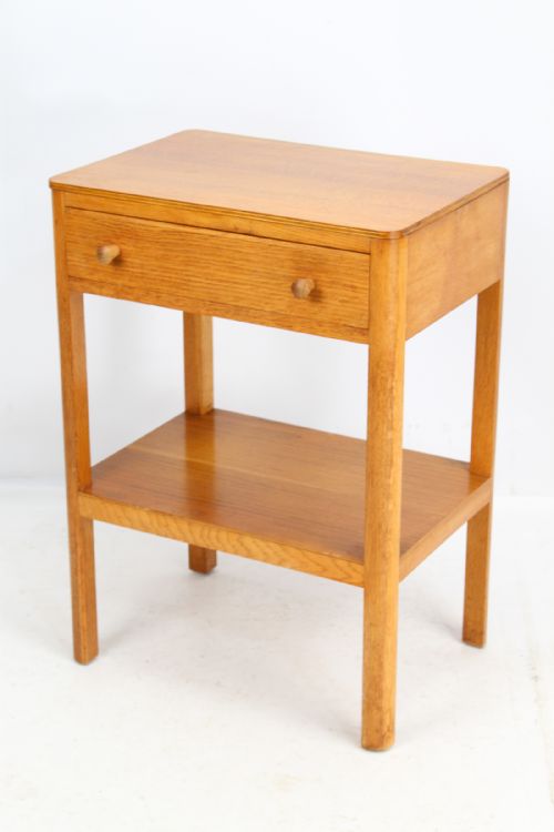 Art Deco Oak Bedside Table