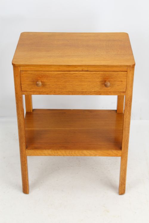 fig 1. Art Deco Oak Bedside Table