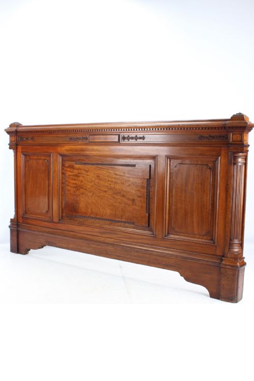 King Size Victorian Mahogany Headboard