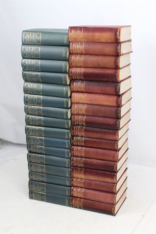 fig 1. 2 Sets of 1920s Encyclopedia Britannica Books