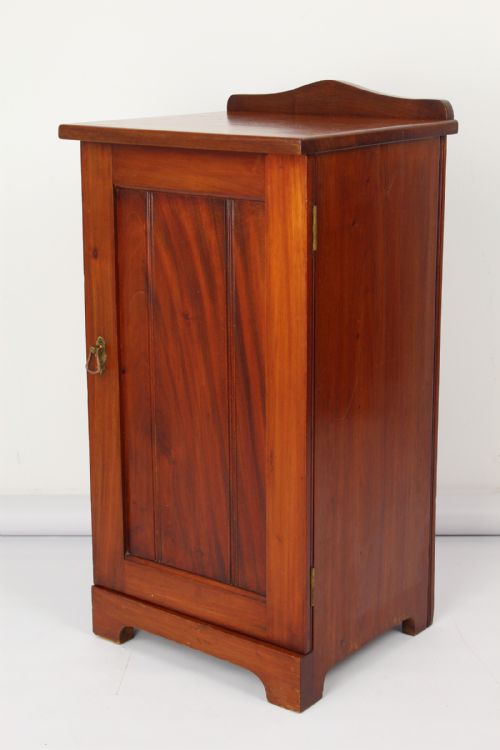 Victorian Mahogany Bedside Cabinet Cupboard