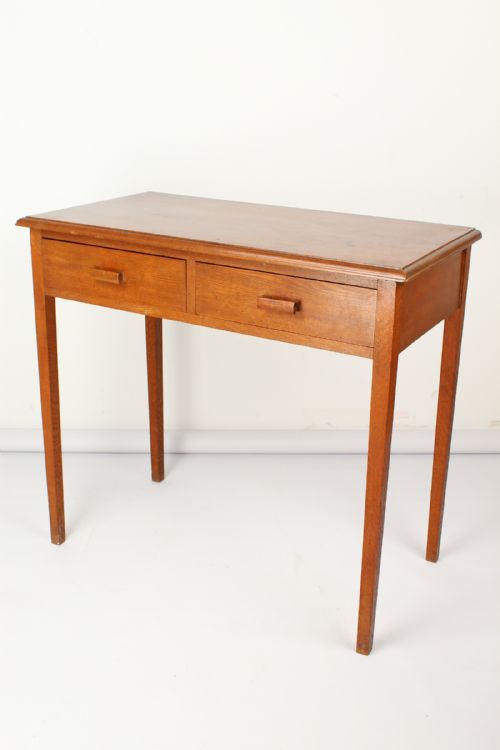 fig 1. Art Deco Oak Desk Writing Table