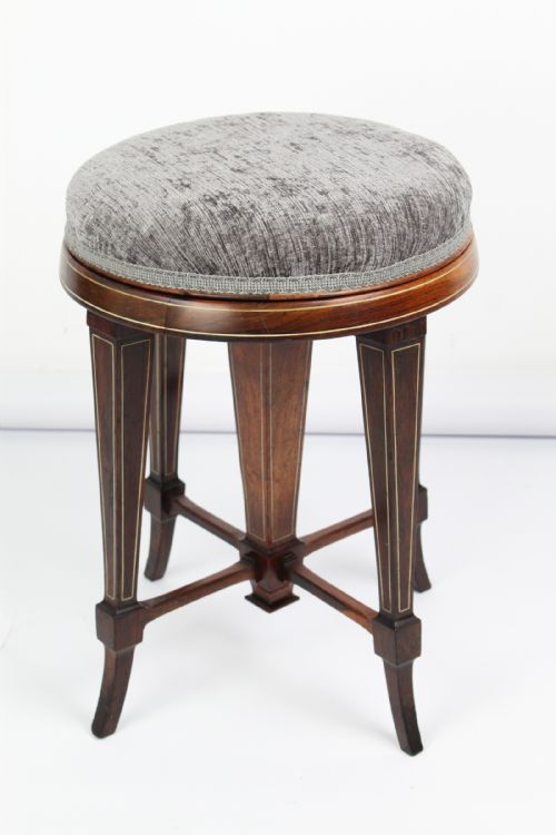 Victorian Rosewood Rise Fall Piano Stool
