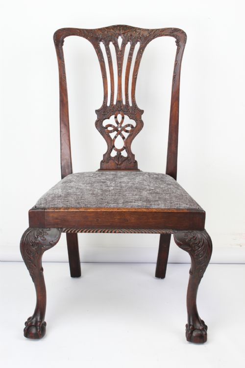 Victorian Mahogany Chippendale Desk Chair