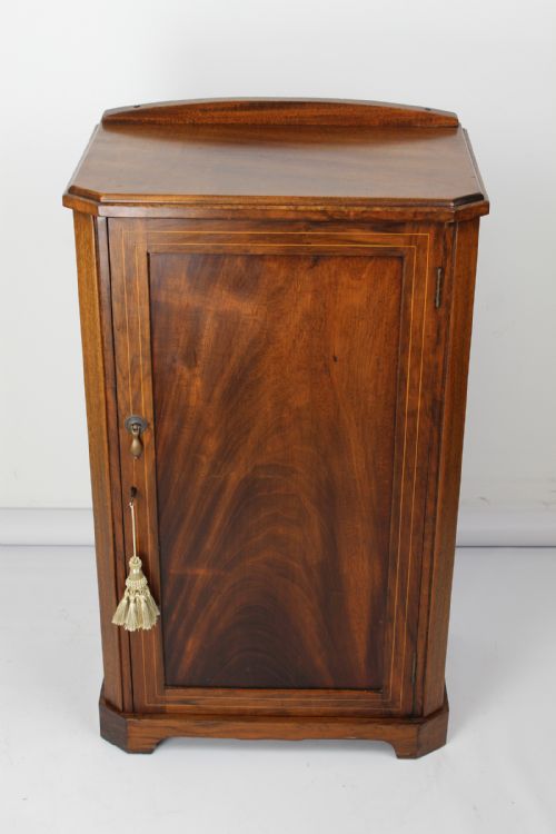 fig 1. Edwardian Walnut & Inlaid Music Cabinet / Cupboard