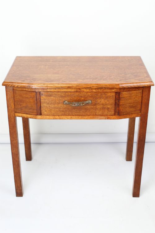 Art Deco Oak Hall Table Desk