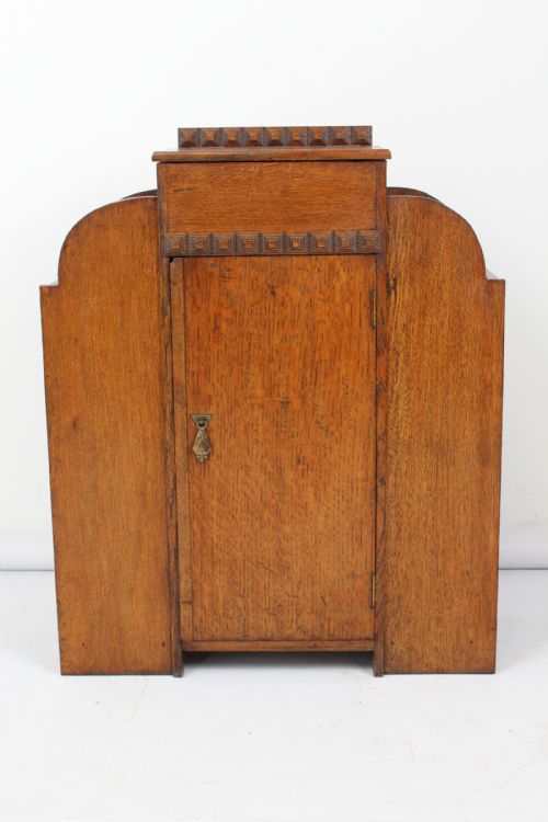 fig 1. Small Art Deco Hall Stand Shoe Cupboard