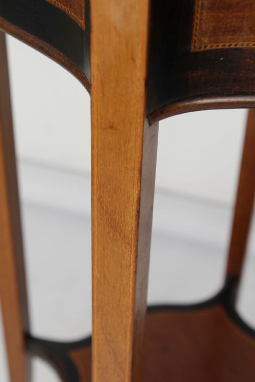 EDWARDIAN MAHOGANY INLAID JARDINIRE - ADDITIONAL PHOTO 8