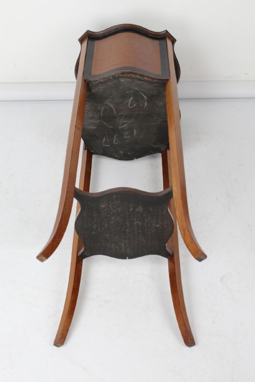 EDWARDIAN MAHOGANY INLAID JARDINIRE - ADDITIONAL PHOTO 12