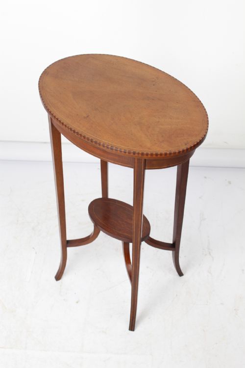 Small Edwardian Inlaid Mahogany Wine Table