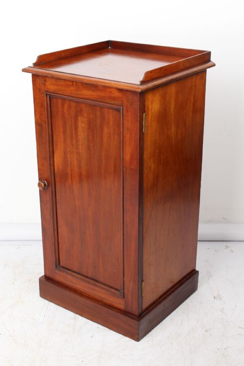 fig 1. Antique Victorian Mahogany Bedside Cabinet