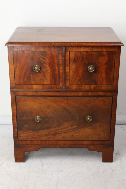Georgian Mahogany Side Cabinet with Drawer