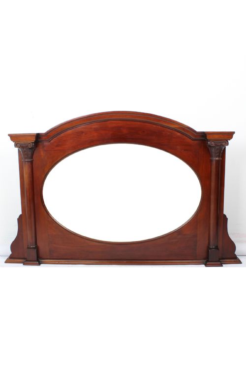 fig 1. Edwardian Mahogany Overmantle Mirror