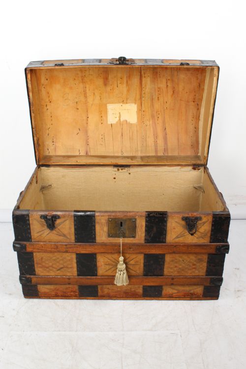 fig 1. Victorian Dome Top Steamer Trunk