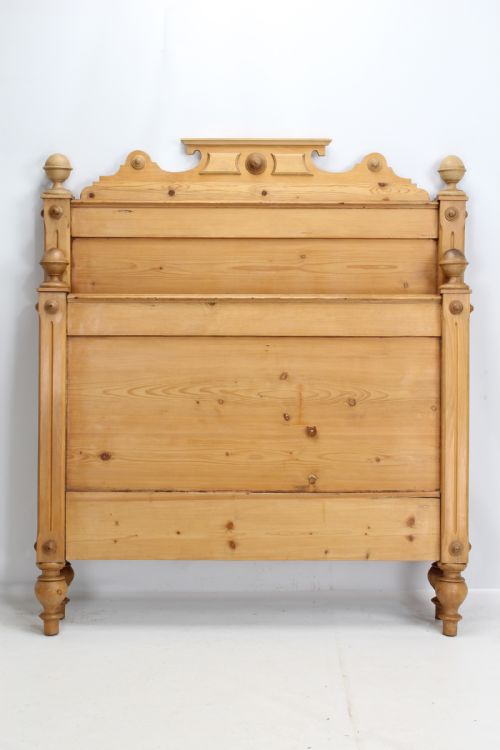 fig 1. Antique French Pine Sleigh Bed