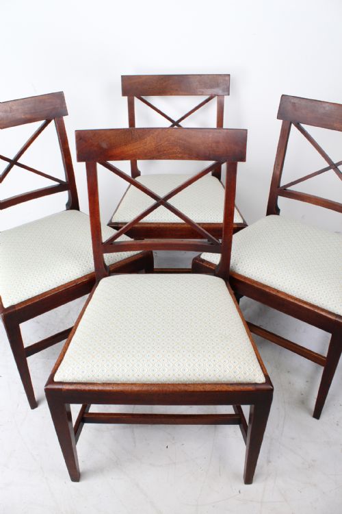 fig 1. Set 4 Georgian Mahogany Dining Chairs