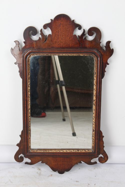 fig 1. Georgian Mahogany Fretwork Pier Mirror