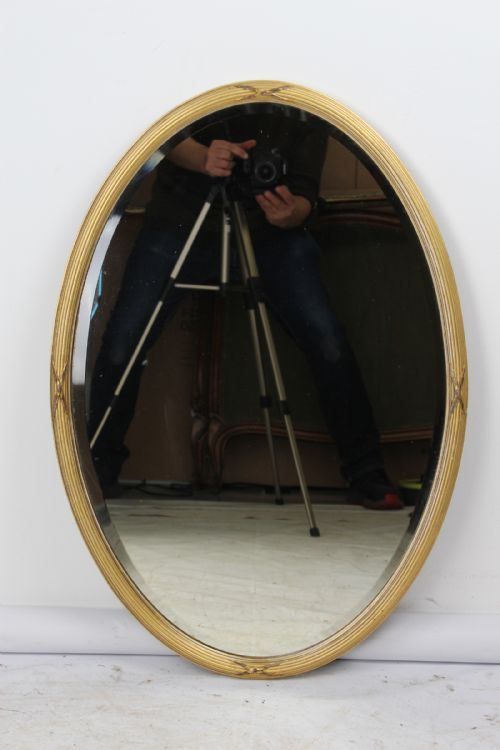 fig 1. Edwardian Oval Gilt Framed Mirror
