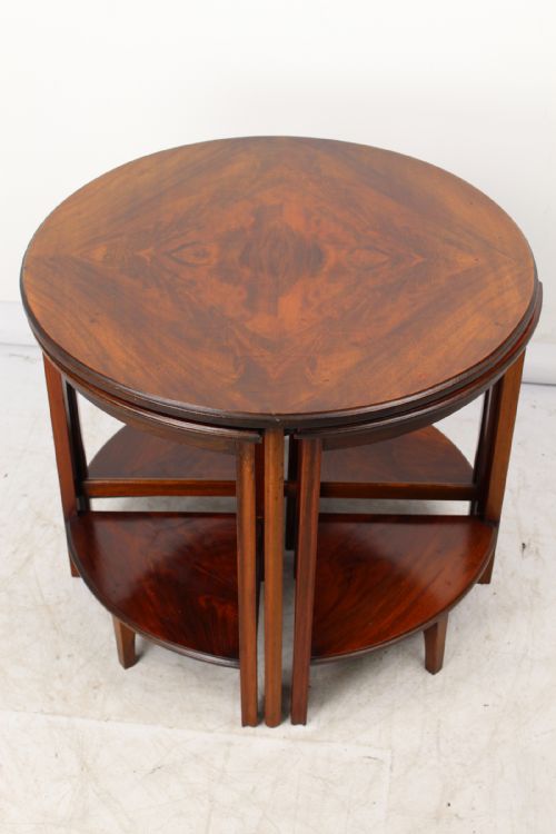 Art Deco Quartetto Nest of 4 Mahogany Coffee Tables