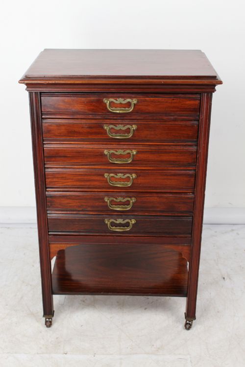 Edwardian Mahogany Music Cabinet