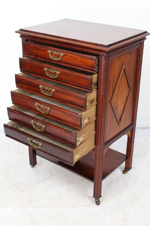 fig 1. Edwardian Mahogany Music Cabinet
