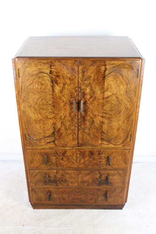 fig 1. Art Deco Walnut Tall Boy