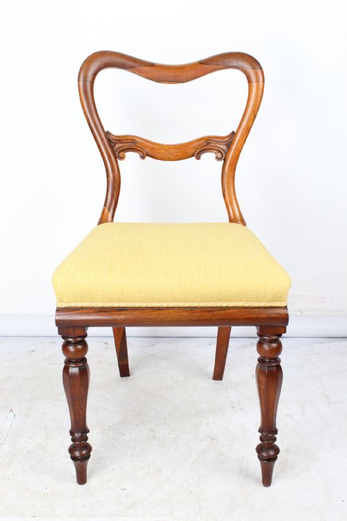 fig 1. Antique Victorian Rosewood Balloon Back Chair