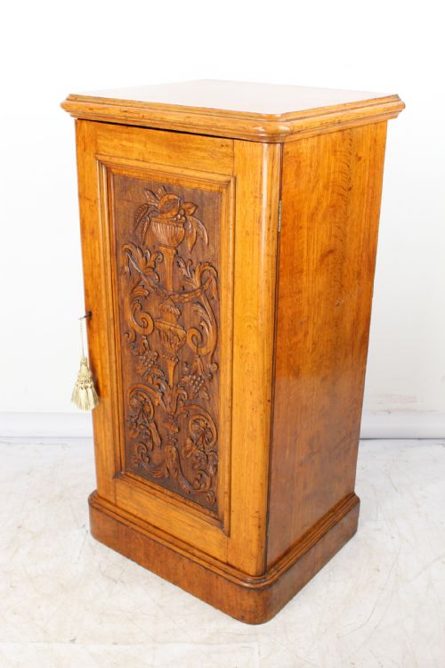 fig 1. Tall Antique Victorian Oak Cupboard