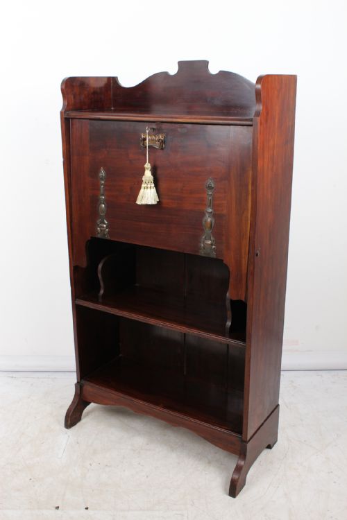 fig 1. Slim Edwardian Arts & Crafts Hall Bureau
