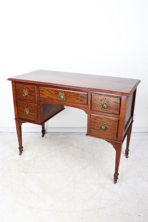 fig 1. Edwardian Mahogany Desk Denby & Spinks