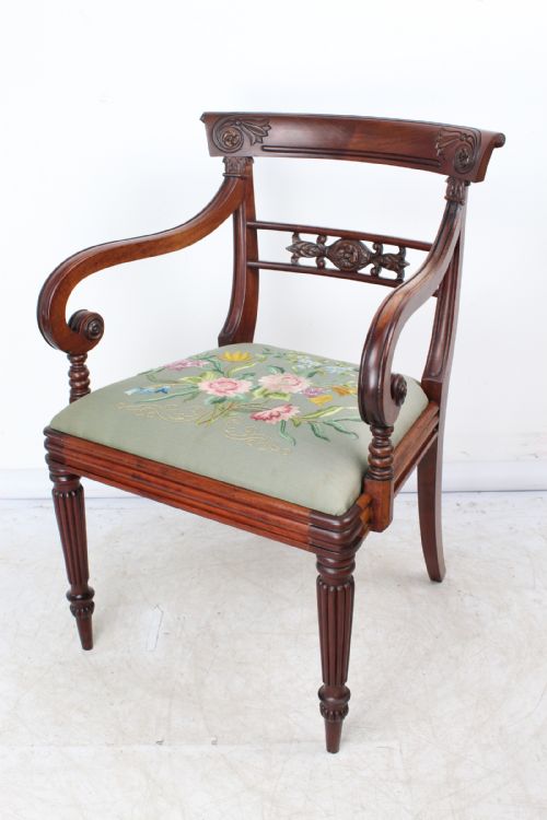 Regency Mahogany Desk Chair Manner of Gillows
