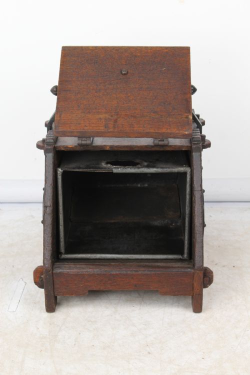 VICTORIAN GOTHIC REVIVAL COAL SCUTTLE ATTRIBUTED TO CHRISTOPHER DRESSER - ADDITIONAL PHOTO 2