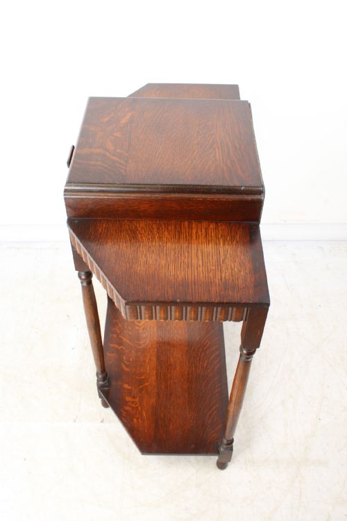 fig 1. Art Deco Oak Hall Table