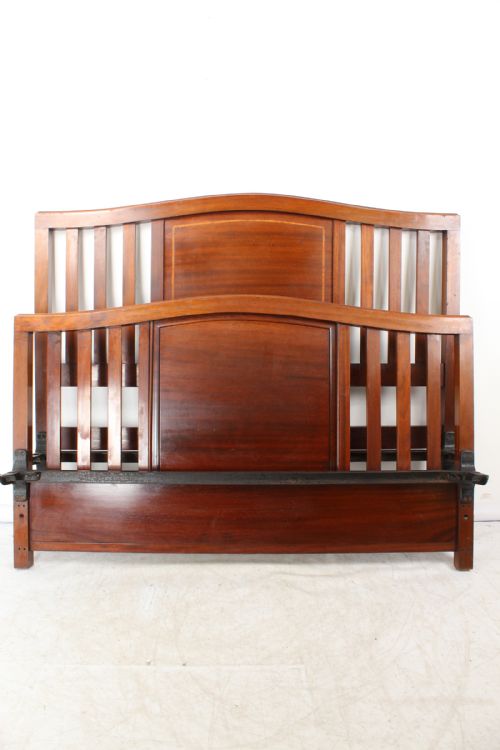 fig 1. Edwardian Mahogany & Inlaid Double Bed