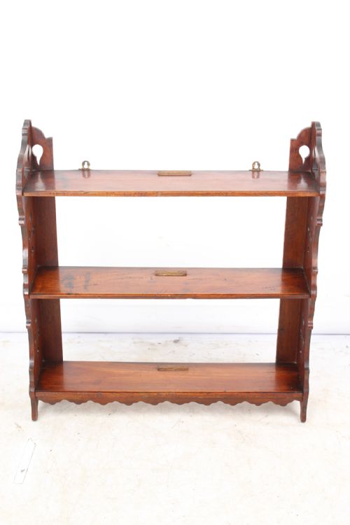 fig 1. Victorian Walnut Hanging Wall Shelf
