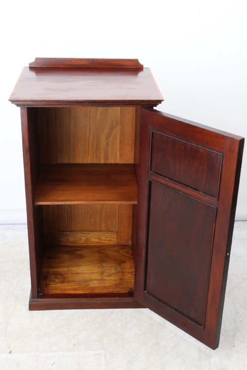 fig 1. Edwardian Mahogany Inlaid Bedside Cabinet Night Stand